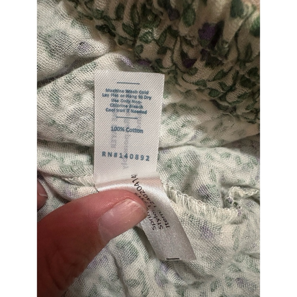 Marine Layer Tiana Double Cloth Cropped Blouse - image 5